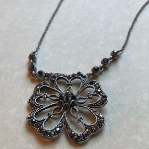 Silver Flower Necklace
